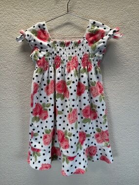Janie and Jack Terry Cloth Swim Dress Little Girl Size 5T  Beach Pool Resortwear
